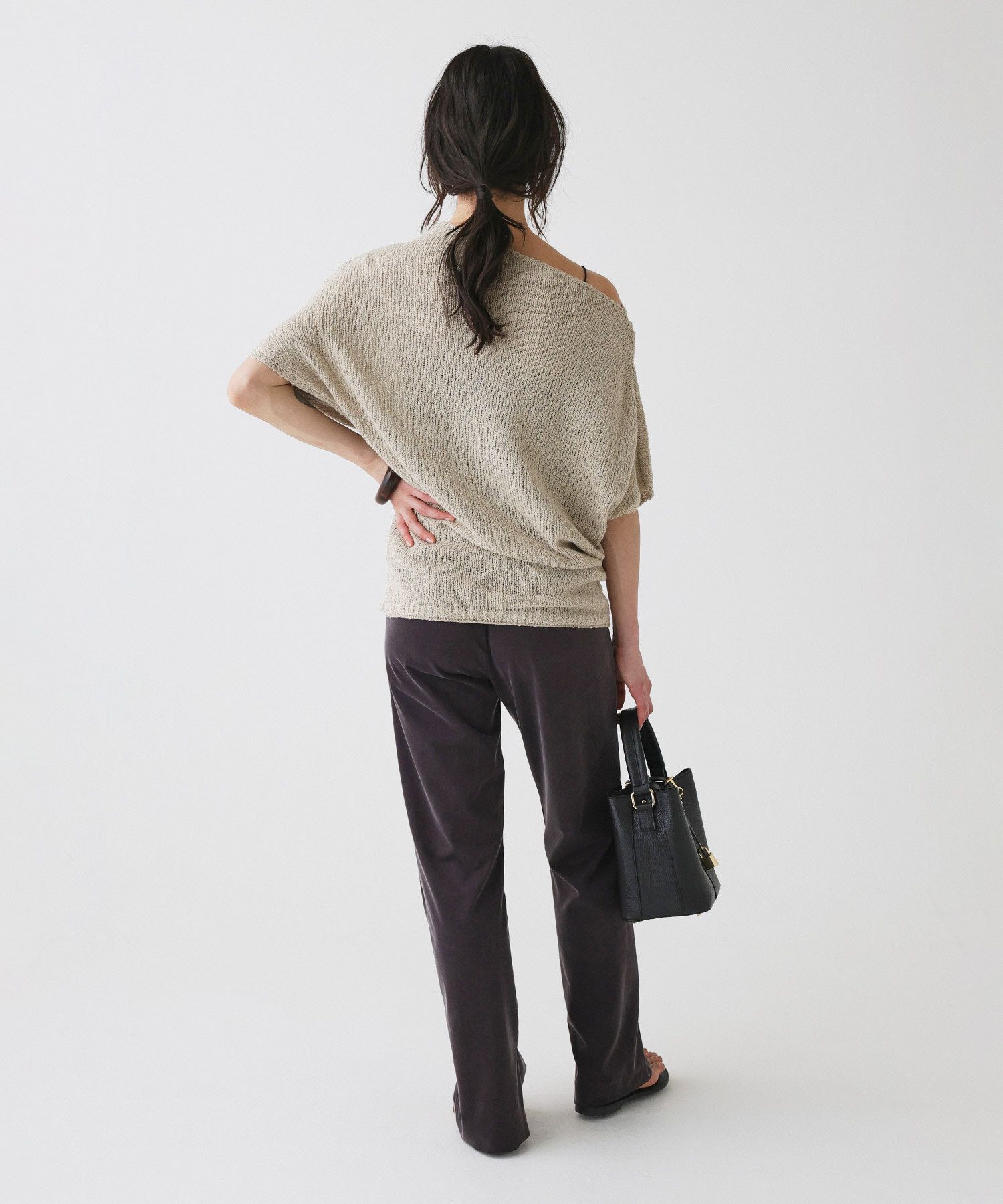 BABYLONE「ニュアンスドレープニット」|ニット・セーター|