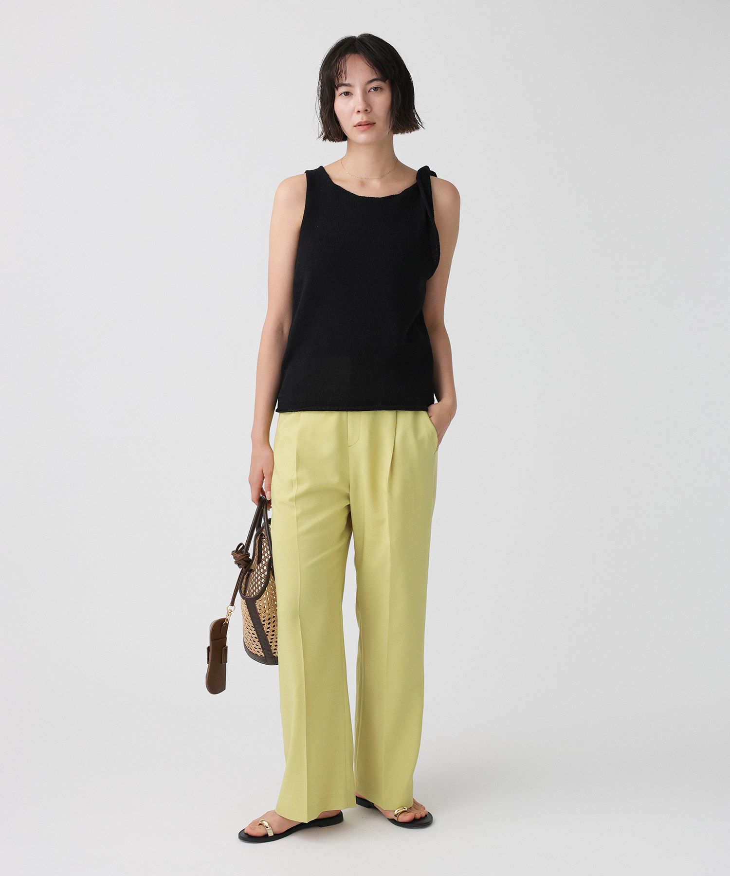 BABYLONE「スラブオックスパンツ」|スラックス|