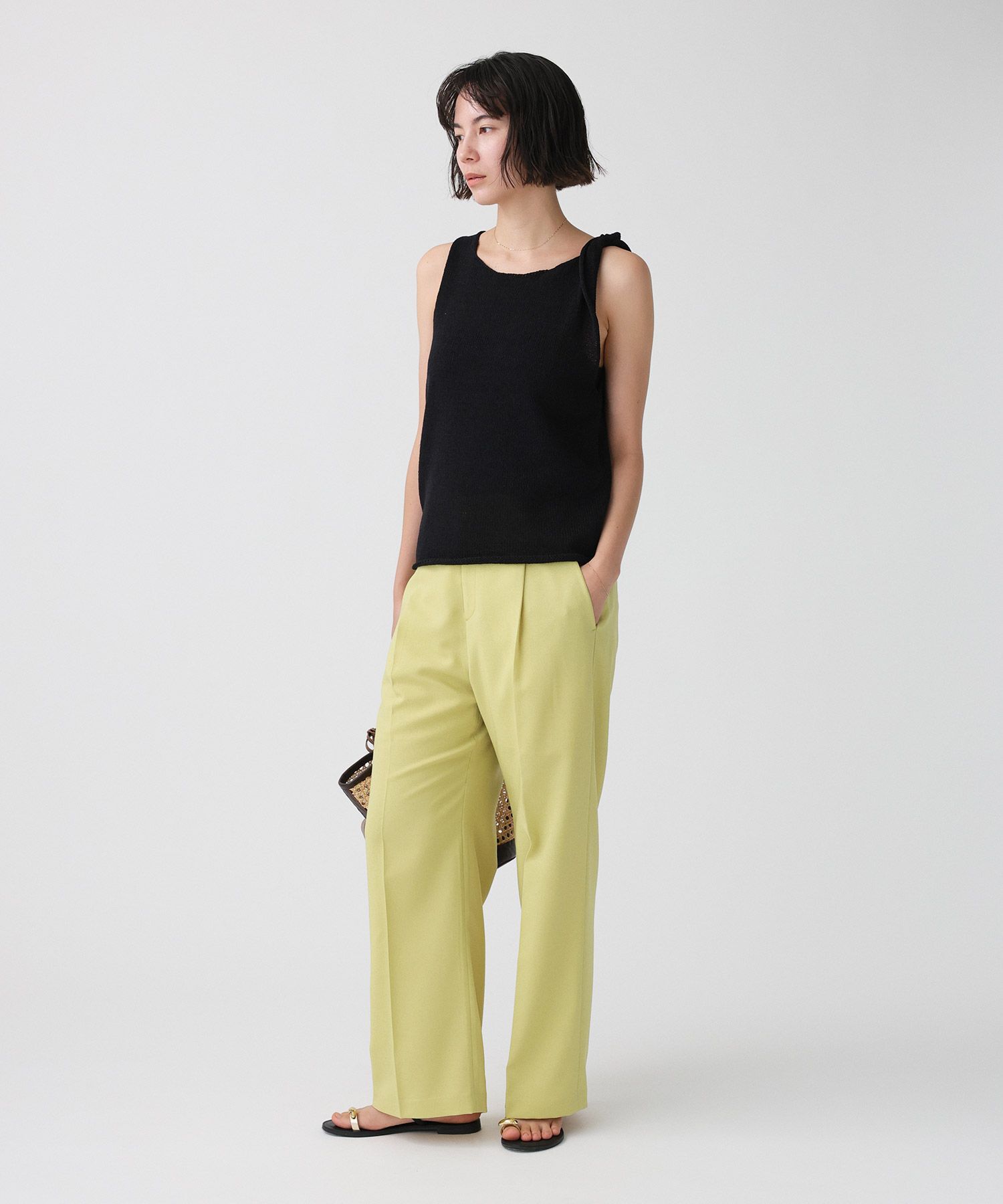 BABYLONE「スラブオックスパンツ」|スラックス|