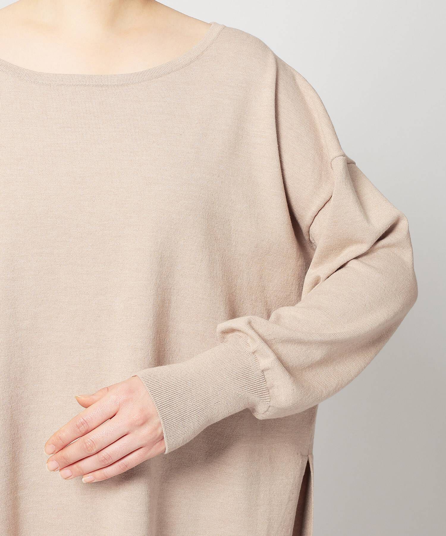 BABYLONE「コットンアクリルボートプルオーバー」|ニット・セーター|