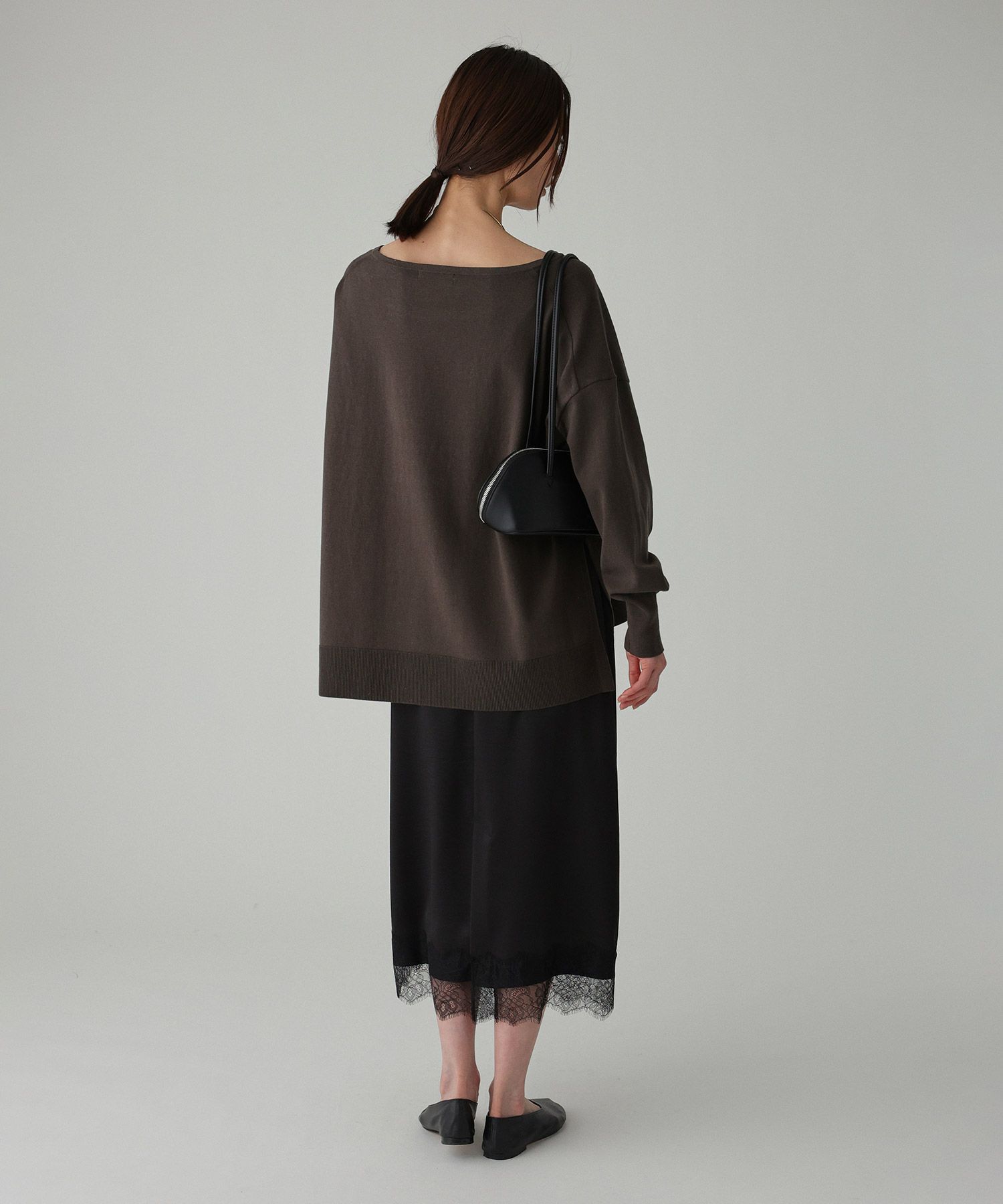 BABYLONE「コットンアクリルボートプルオーバー」|ニット・セーター|