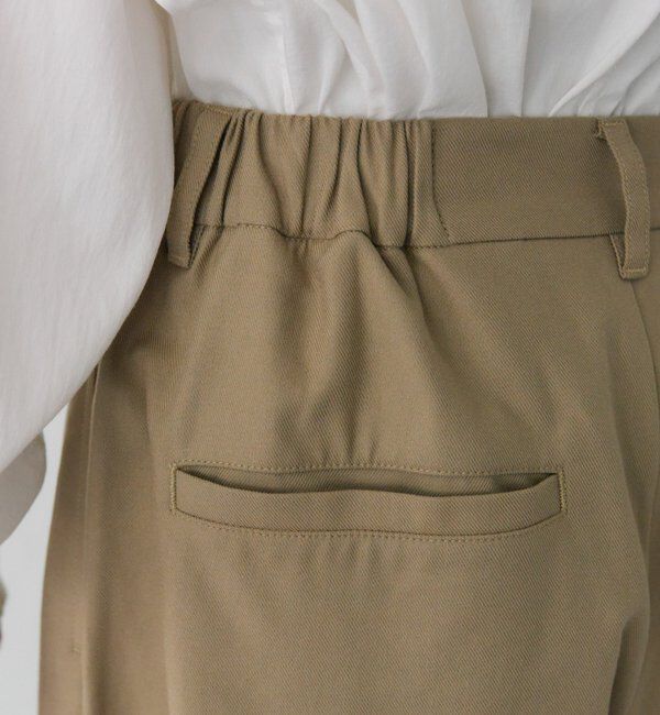  「コットンレーヨンツータックワイドパンツ」|その他|