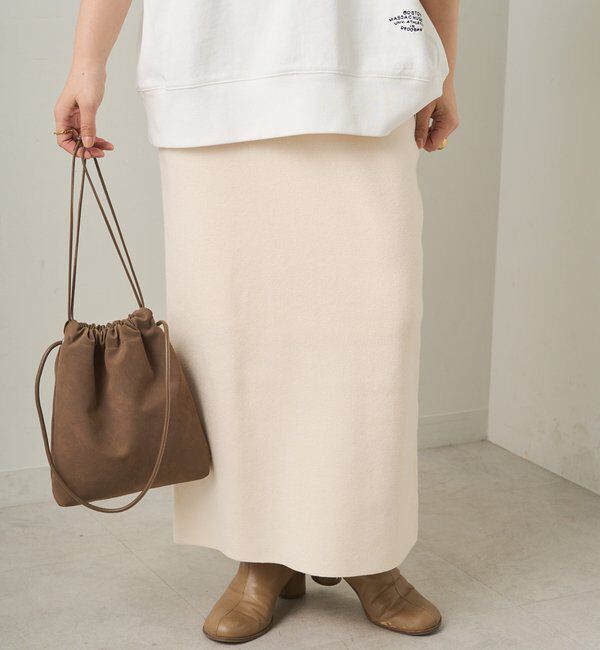  「【Du noir】総針ニットナロースカート」|スカート|