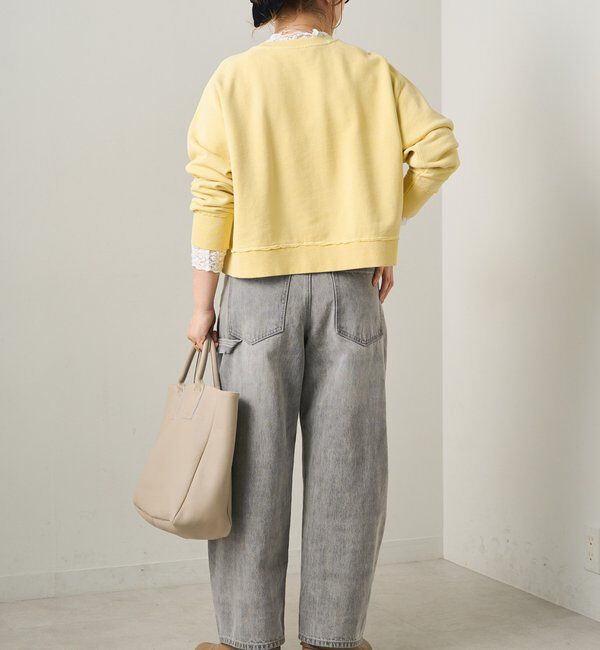  「ロゴ刺繍ショートスウェット」|プルオーバー|