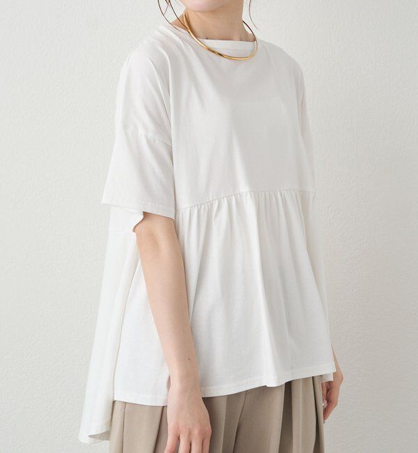  「《リバイバル》【WEB限定/Du noir】バックリボンペプラムTシャツ」|Tシャツ・カットソー|