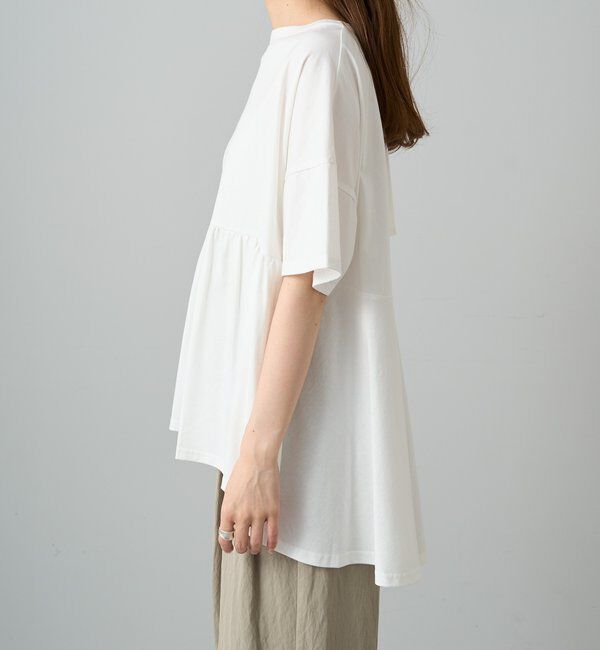  「《リバイバル》【WEB限定/Du noir】バックリボンペプラムTシャツ」|Tシャツ・カットソー|