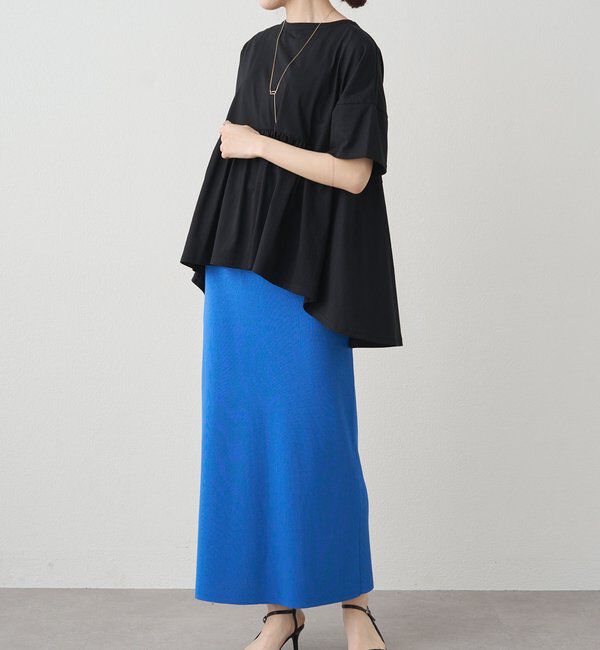  「《リバイバル》【WEB限定/Du noir】バックリボンペプラムTシャツ」|Tシャツ・カットソー|