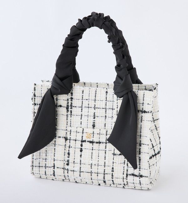  「ギャザーハンドルミニトートバッグ」|ショルダー・メッセンジャー|ホワイト系その他