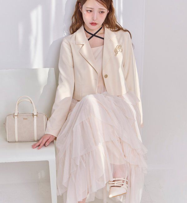  「【WEB限定リバイバル】ティアードチュールワンピース」|ワンピース|