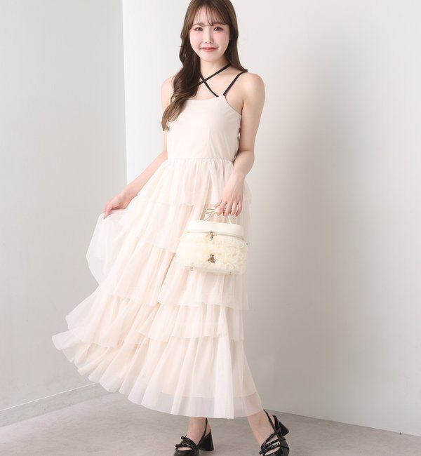  「【WEB限定リバイバル】ティアードチュールワンピース」|ワンピース|