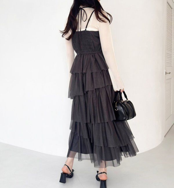  「【WEB限定リバイバル】ティアードチュールワンピース」|ワンピース|