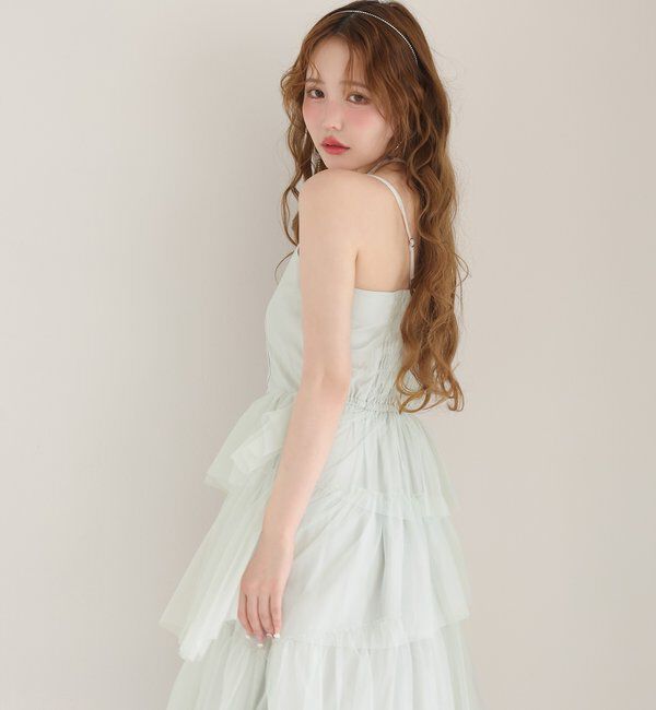  「【WEB限定リバイバル】ティアードチュールワンピース」|ワンピース|