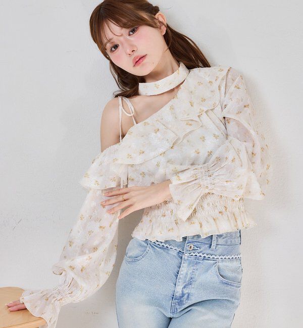  「2WAYワンショルフリルブラウス」|シャツ・ブラウス|