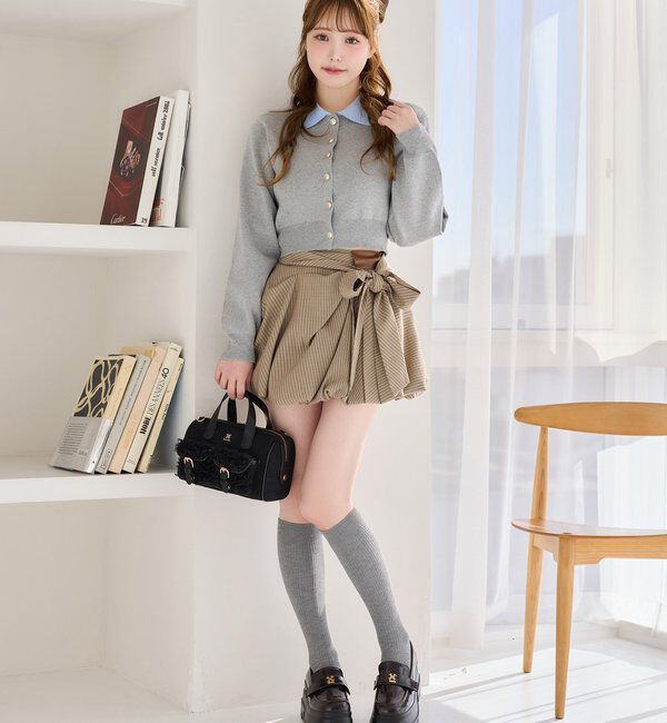  「配色襟付きニット」|ニット・セーター|