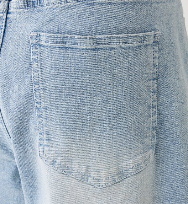  「【XSサイズあり/ウエスト調整可能】ビジュー付きワイドデニム」|その他|