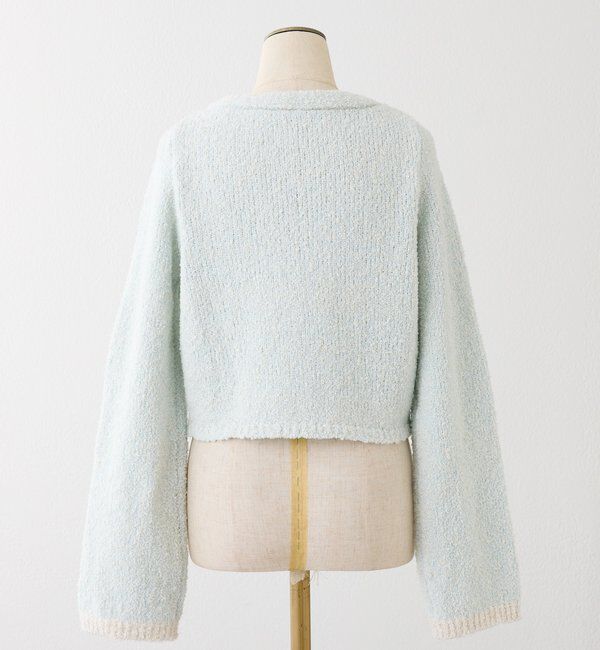  「【セットアップ可能】金ボタン配色カーディガン」|ニット・セーター|