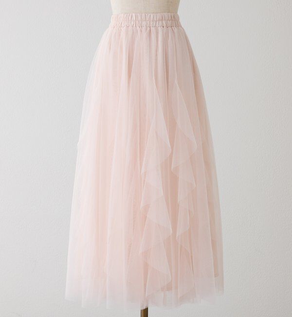  「チュールフリルロングスカート」|スカート|