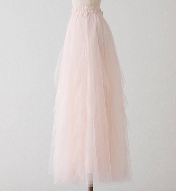  「チュールフリルロングスカート」|スカート|