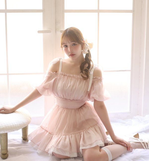  「半袖愛されメロチュニック」|ワンピース|