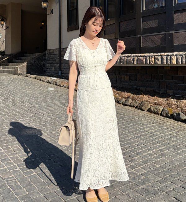  「【megumi企画】後ろレースアップスタイルアップブラウス」|シャツ・ブラウス|