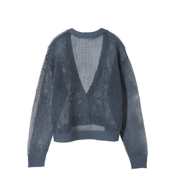 MIDIUMISOLID「MIDIUMISOLID for Ladies メッシュショートカーディガン」|カーディガン|