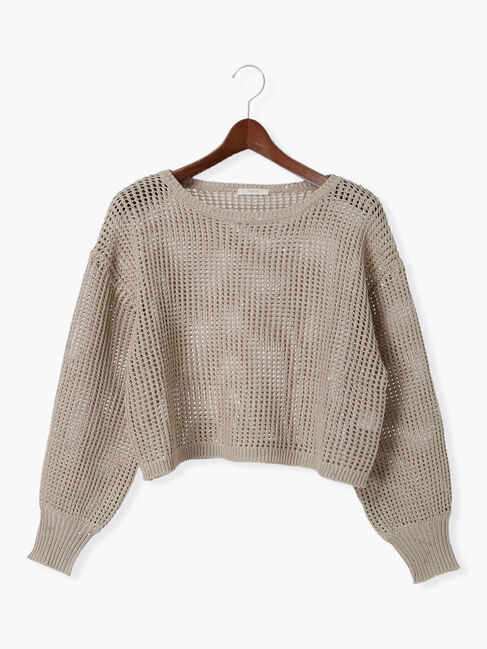 Te chichi「【宮本茉由着用】スパンコールメッシュニット」|ニット・セーター|