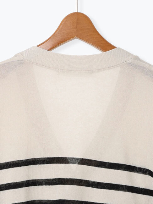 Lugnoncure「【接触冷感】無地/柄アソートVネックカーディガン」|カーディガン|