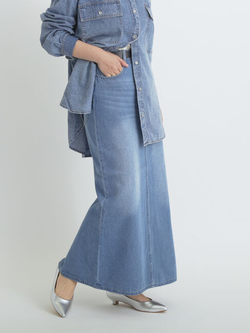 sm2rhythm「デニムロングスカート」|スカート|