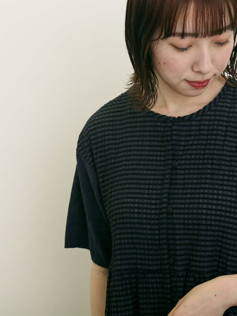 Samansa Mos2「【S/Mサイズ】オーバーレース切替ワンピース」|ワンピース|