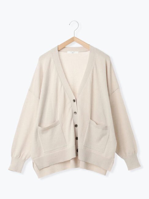 Samansa Mos2 blue「マルチスタイルVネックカーディガン」|カーディガン|