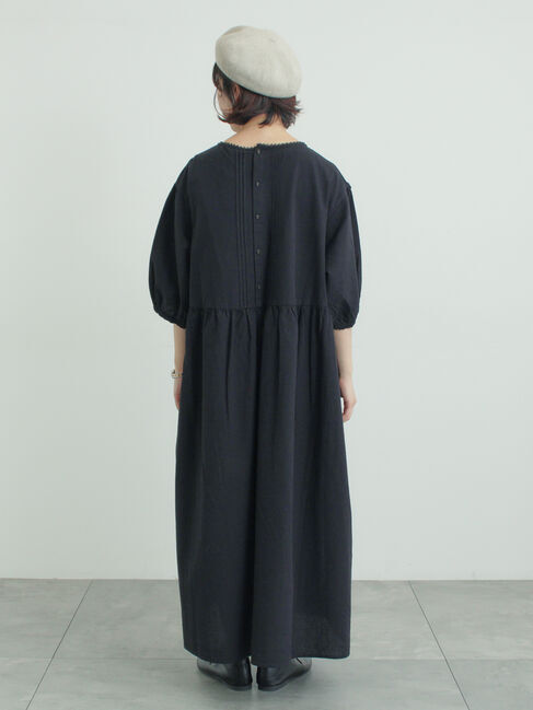 Samansa Mos2「胸元レース貼りワンピース」|ワンピース|