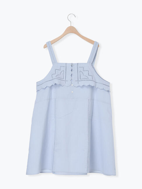 Samansa Mos2「カットワーク刺繍キャミチュニック」|シャツ・ブラウス|