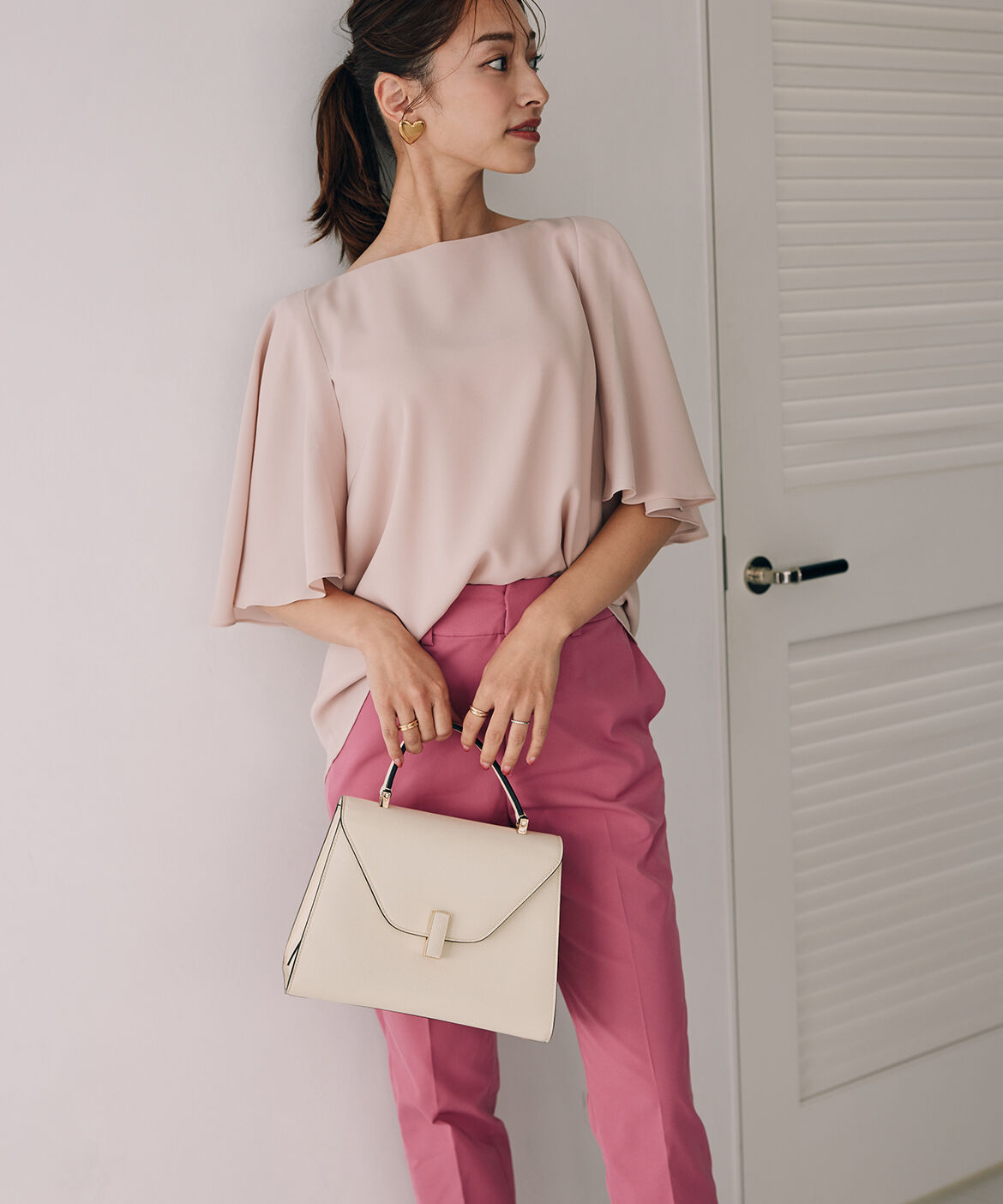 Maglie le cassetto「《M Maglie le cassetto&times;吉田理紗》美脚ストレートパンツ」|スラックス|