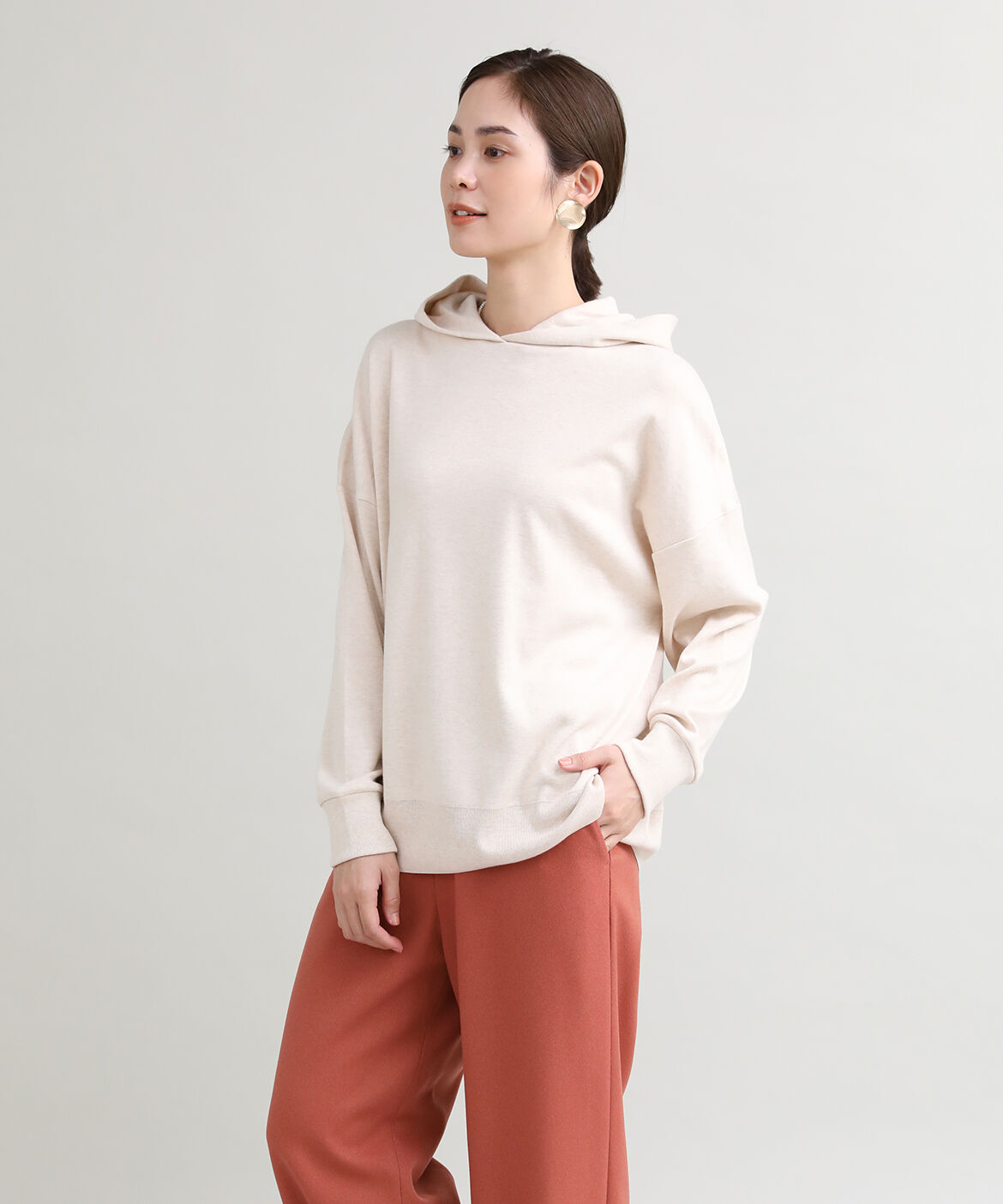 DAY by DAY it&rsquo;s international「ニットパーカー《オーガニックエアーコットン》」|ニット・セーター|ベージュ2