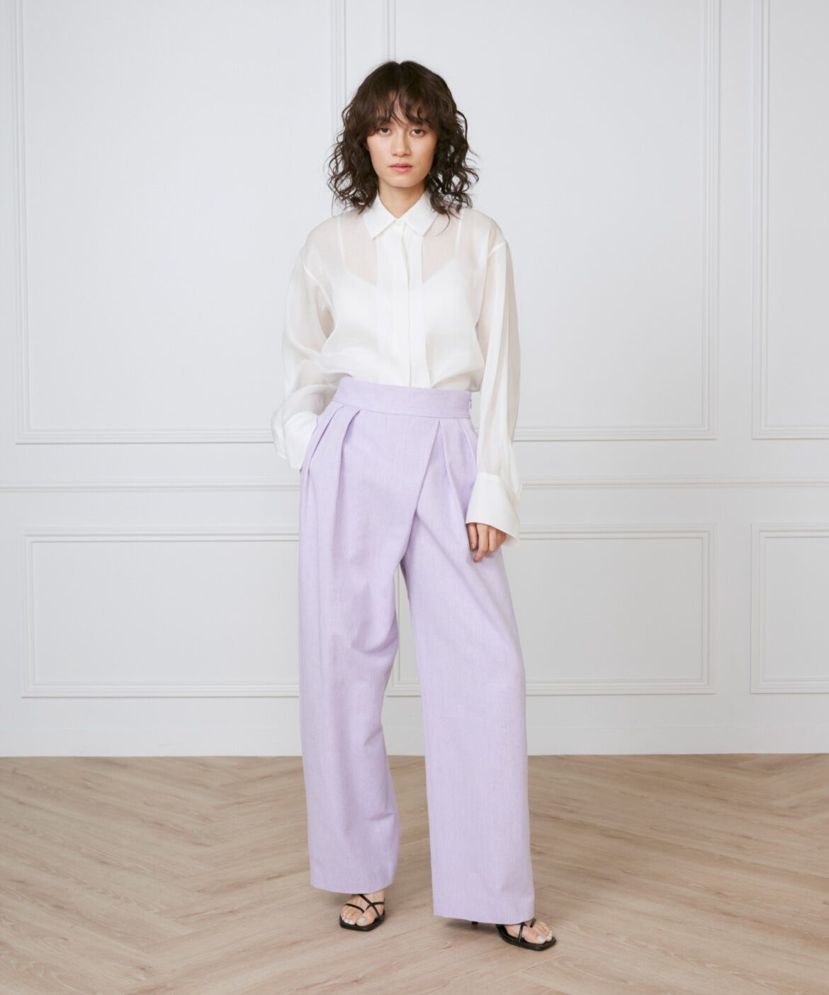 INED「オーガンジーシャツ《la veille by SUPERIOR CLOSET》」|シャツ・ブラウス|