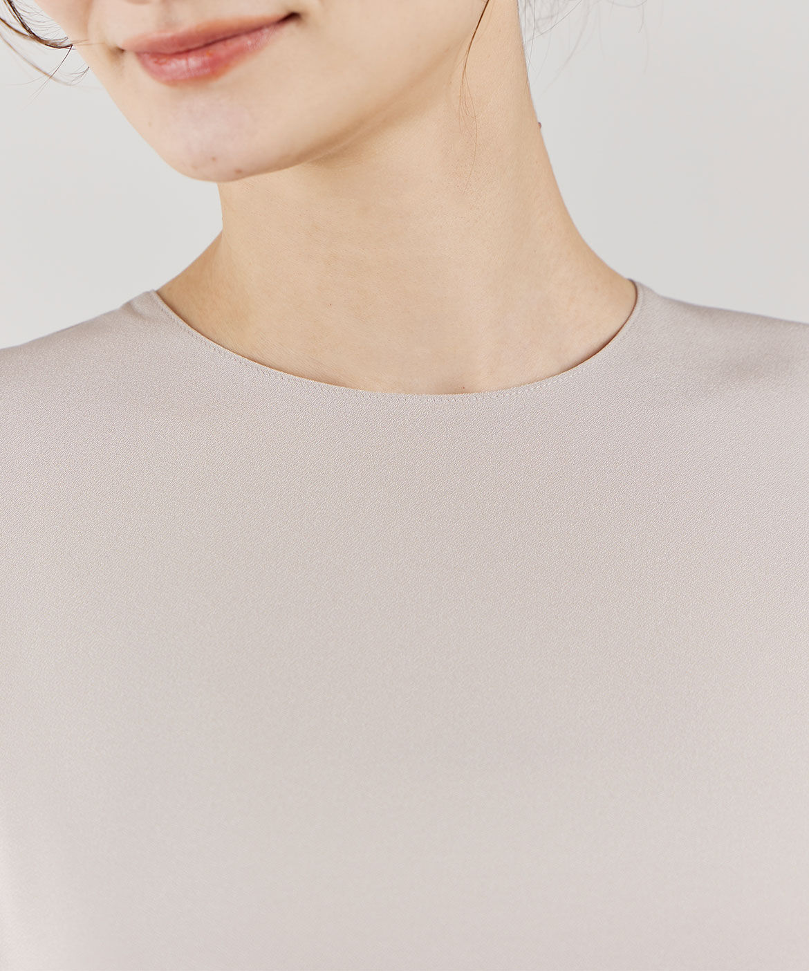 INED「《大きいサイズ》袖タックブラウス」|シャツ・ブラウス|