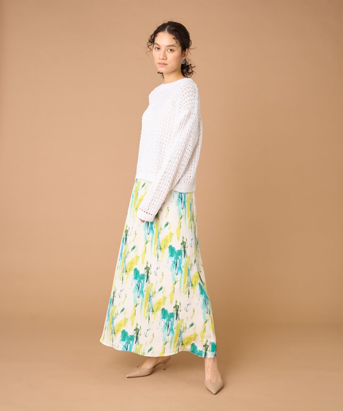 INED「スパンコールニット」|ニット・セーター|