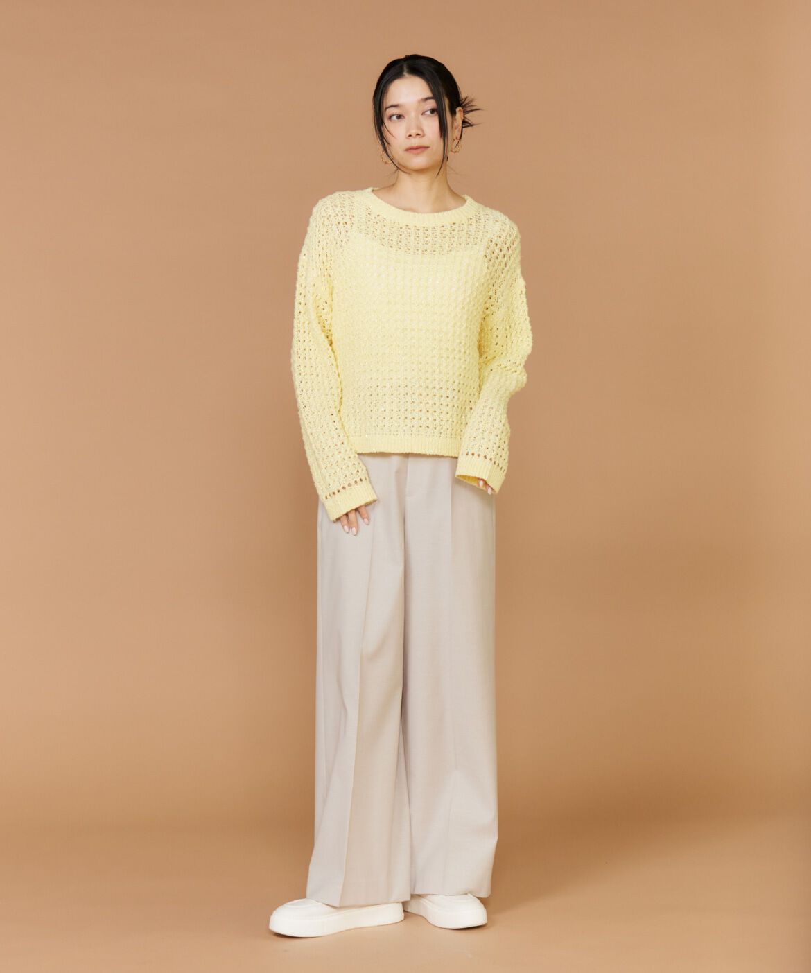 INED「スパンコールニット」|ニット・セーター|