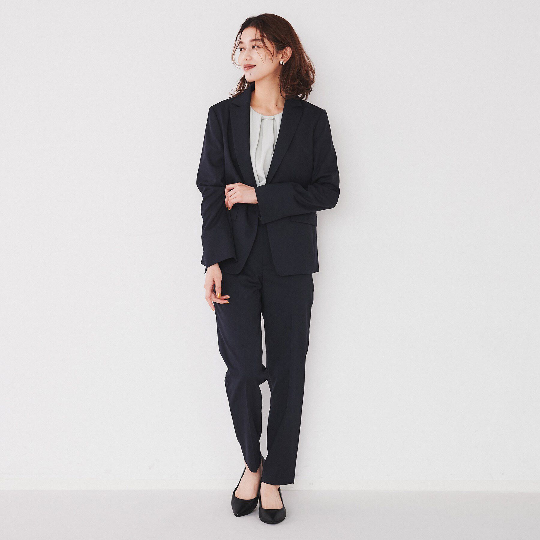 UNTITLED「【洗える通勤スーツ】レジェールギャバ ストレッチテーラードジャケット」|テーラードジャケット|