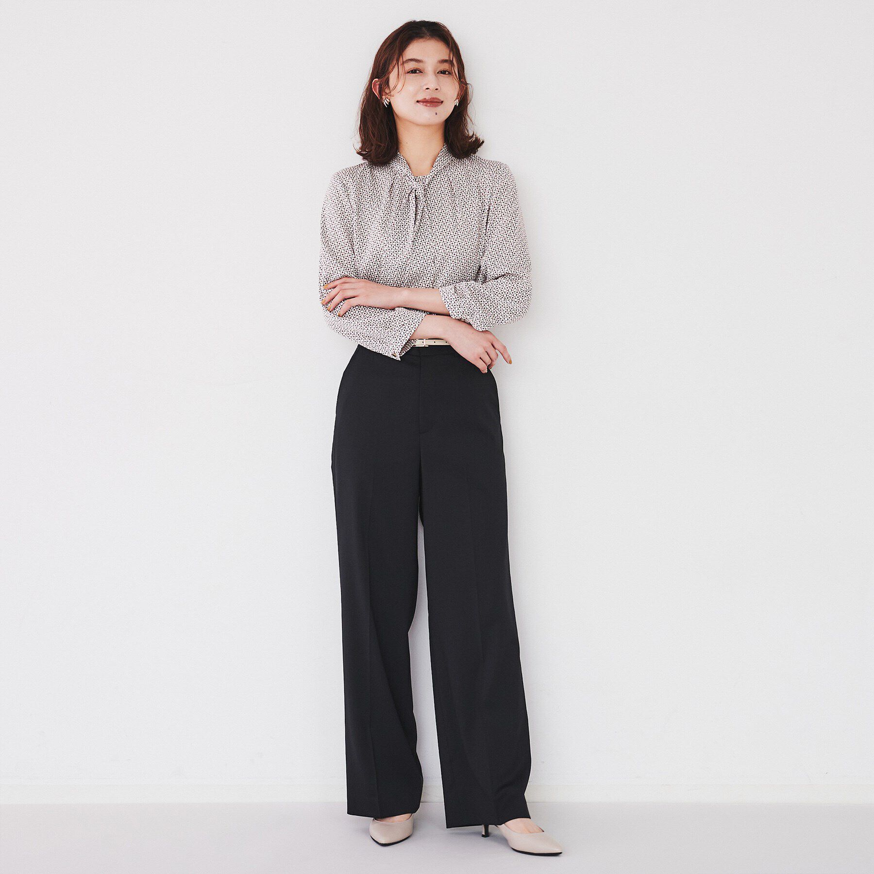 UNTITLED「【洗える通勤スーツ】レジェールギャバ ストレッチワイドパンツ」|その他|