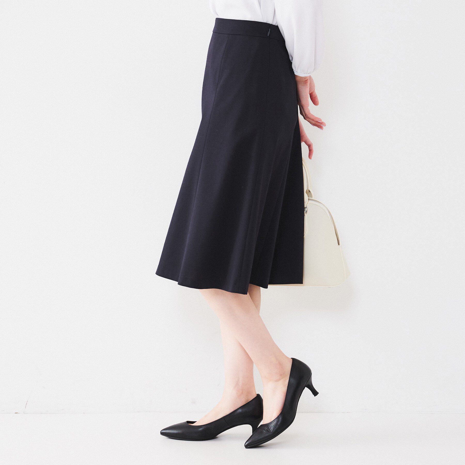 UNTITLED「【通勤スーツ】コットン混ジャージ マーメイドスカート」|スカート|