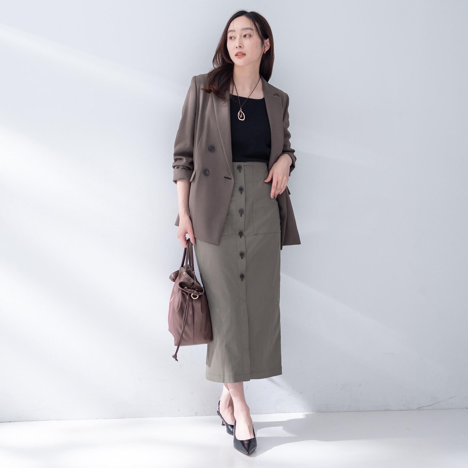 UNTITLED「【UV/接触冷感/洗える】エアリー ダブルブレストジャケット」|テーラードジャケット|