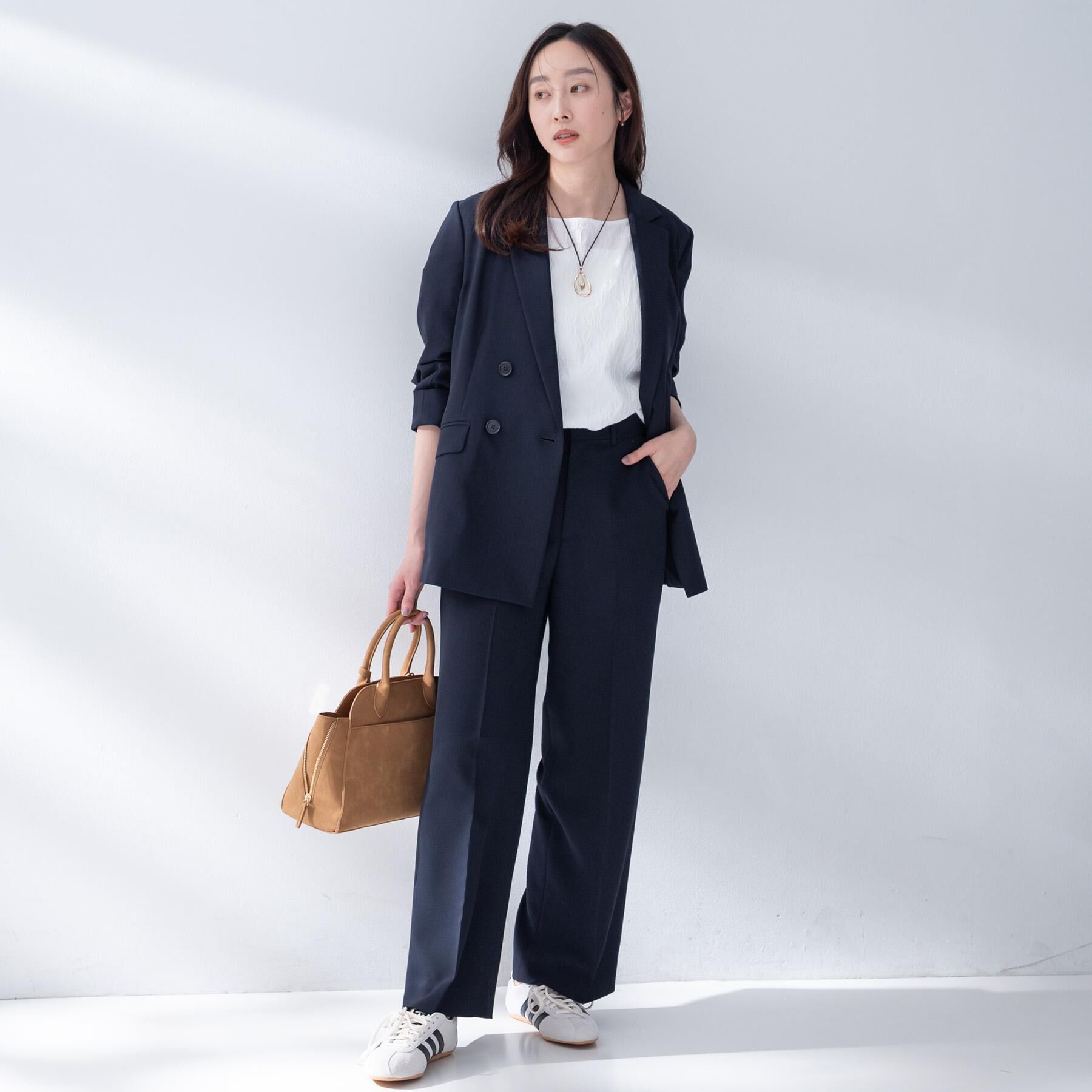 UNTITLED「【接触冷感/UV/セットアップ可】エアリー ワイドパンツ」|その他|