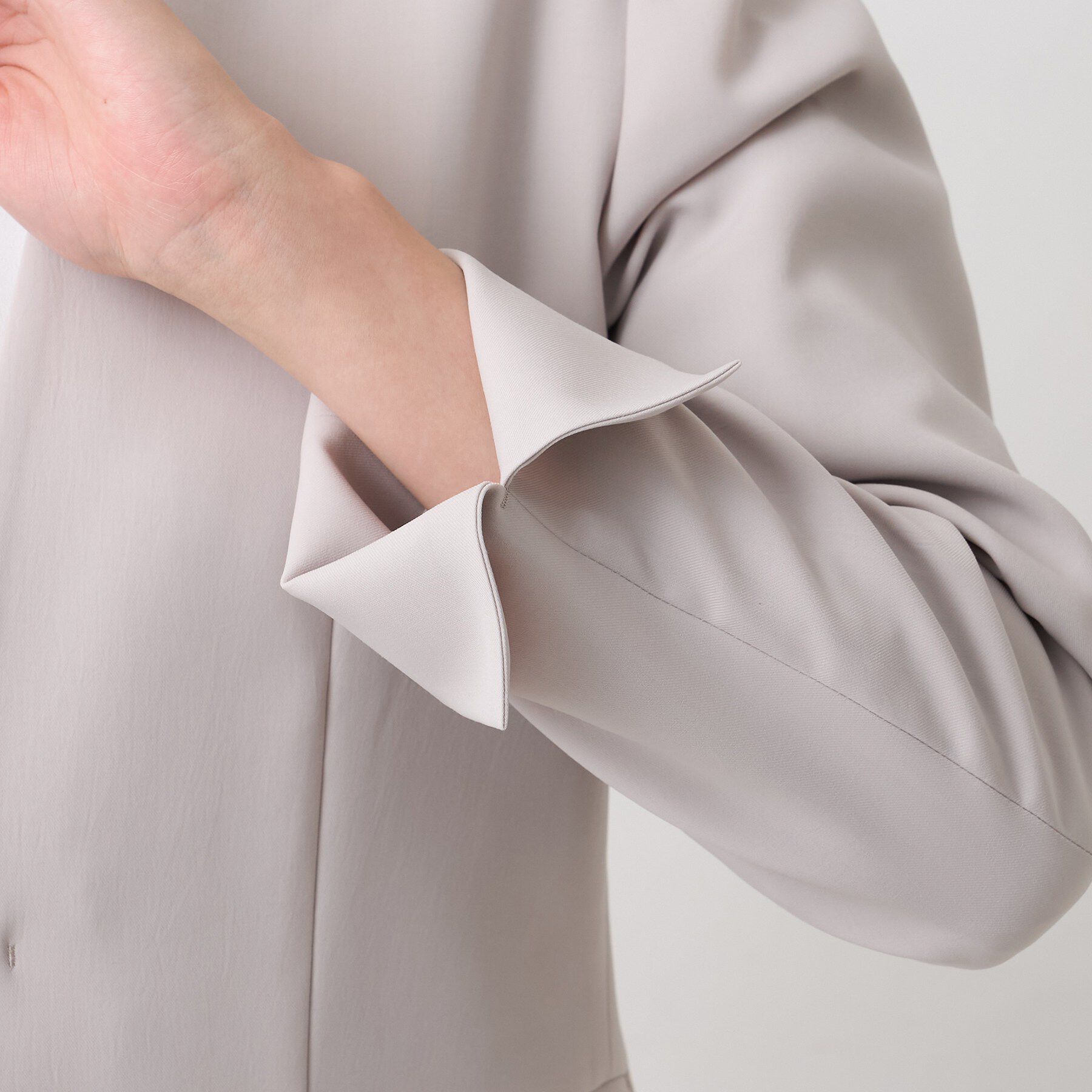 UNTITLED「【UV/接触冷感/スーツ】エアリーノーカラージャケット」|ノーカラージャケット|