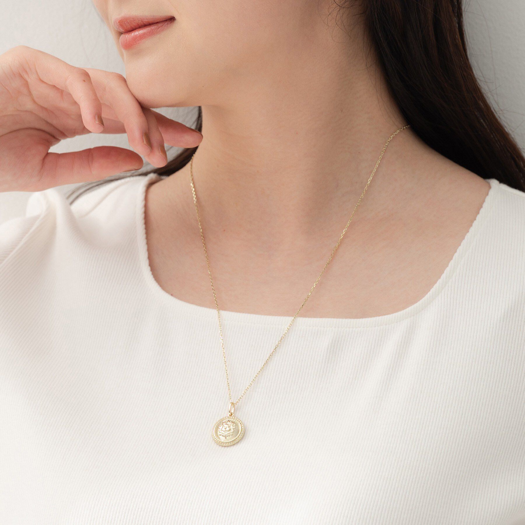 UNTITLED「【ステンレスチェーン】馬蹄チャームトップ」|ネックレス|