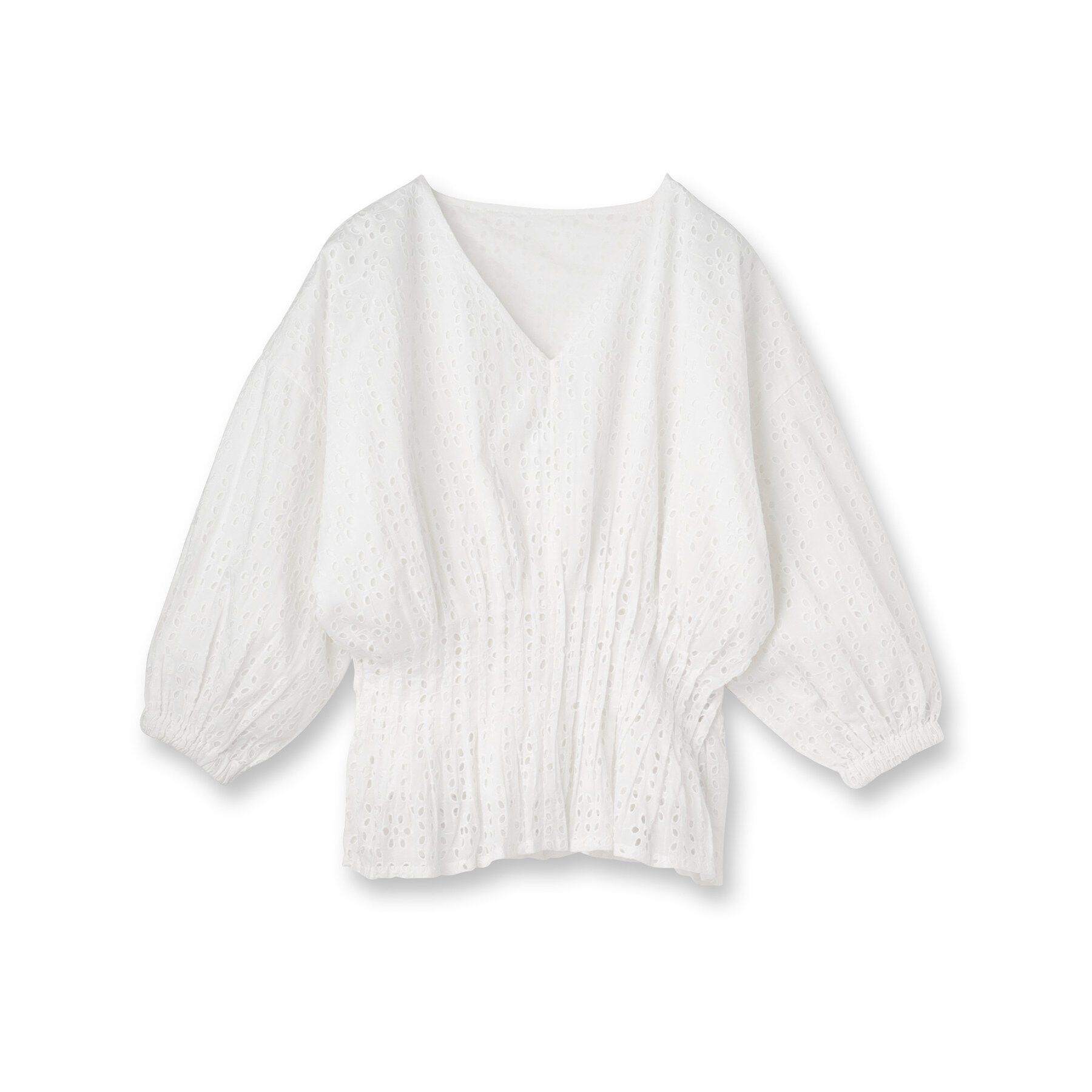 UNTITLED「【Audrey and John Wad】ウエストシャーリングブラウス」|シャツ・ブラウス|