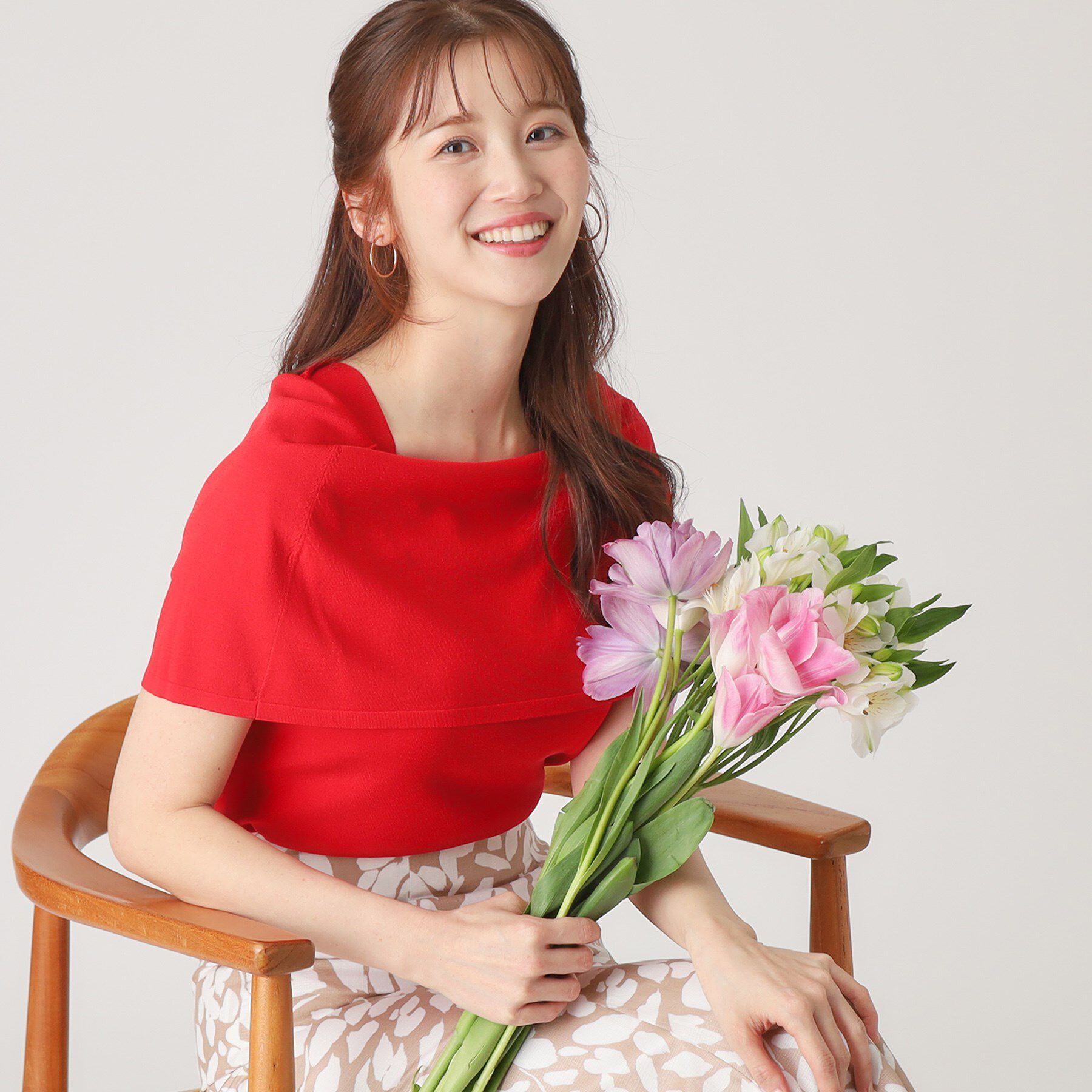 COUP DE CHANCE「【洗える】オフショルダーニットトップス」|ニット・セーター|