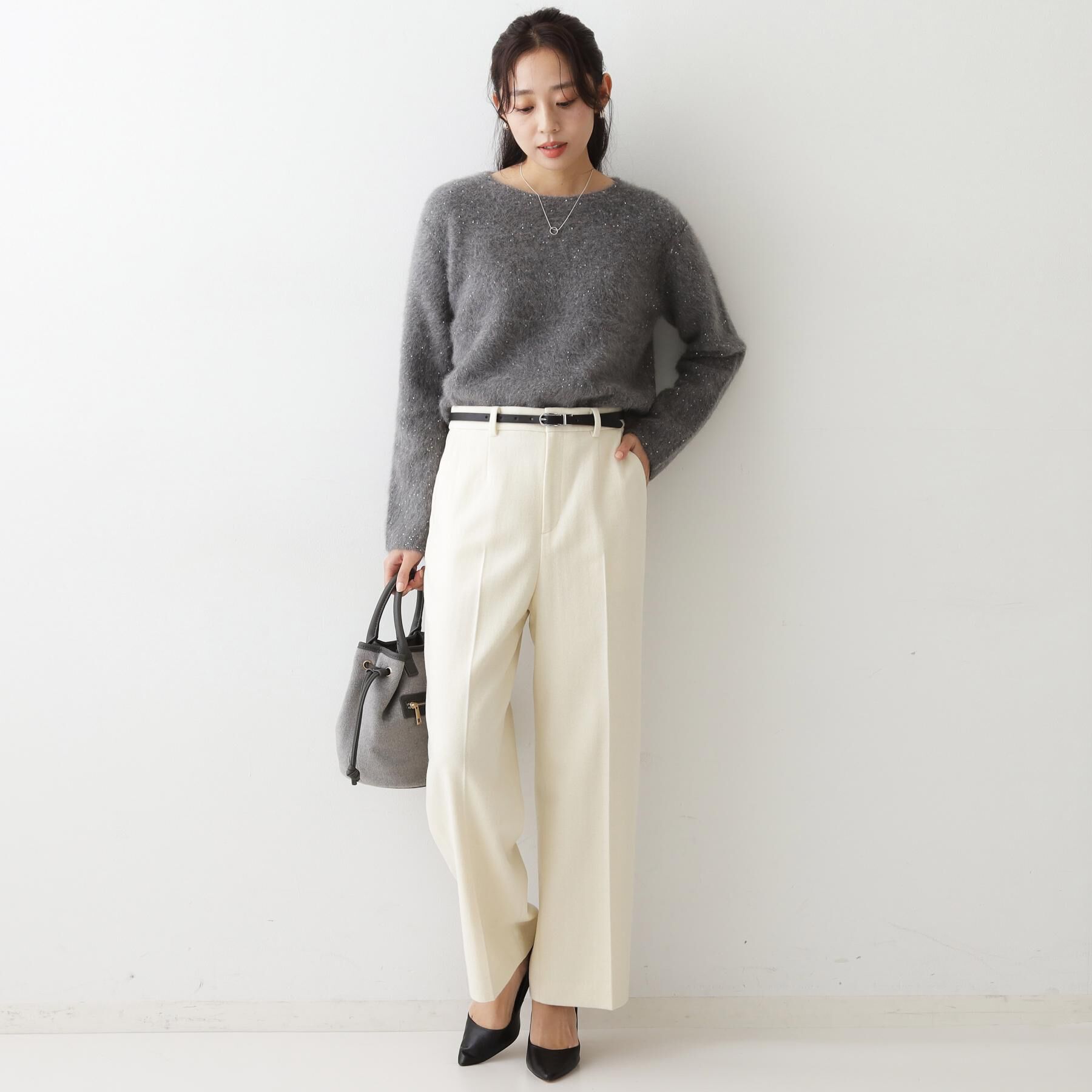 COUP DE CHANCE「【日本製】ラメ入りツイードパンツ」|その他|