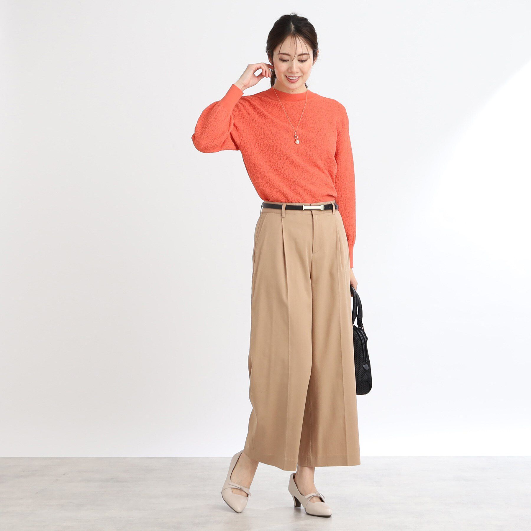 Reflect「プチハイネックジャカードニット」|ニット・セーター|