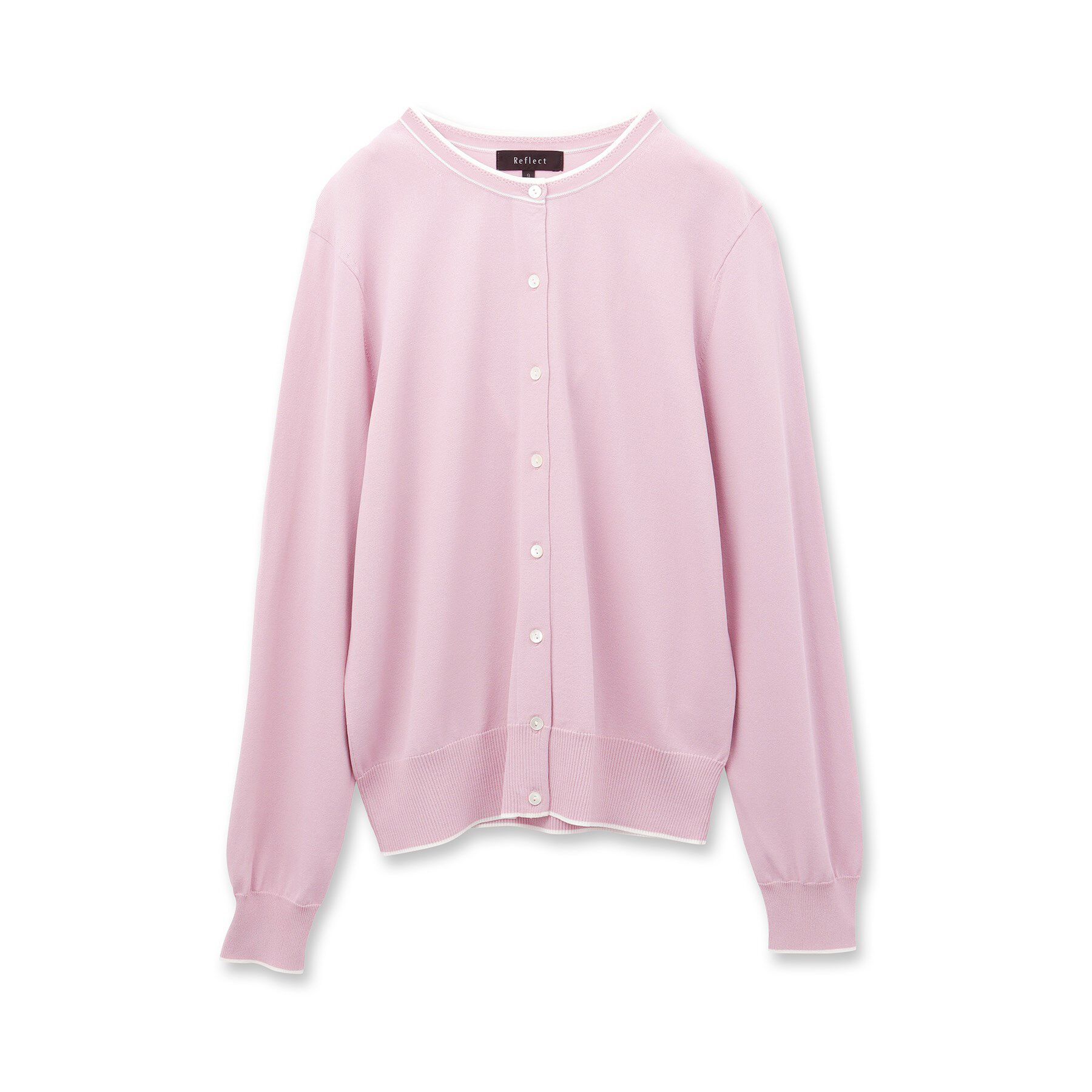 Reflect「【手洗い可／アンサンブル可】バイカラーカーディガン」|カーディガン|